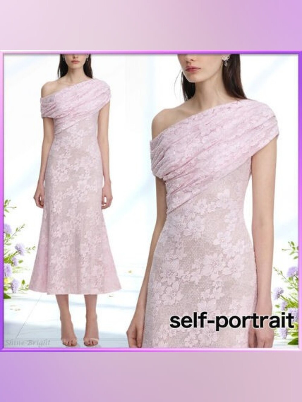 Self-Portrait RHINESTONE Lace Dress